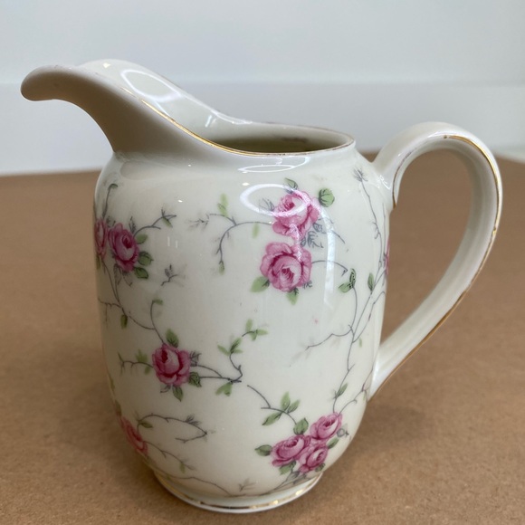 Vtg Bavaria Schumann Teapot and Creamer Pink Roses Gold Trim - Picture 12 of 14